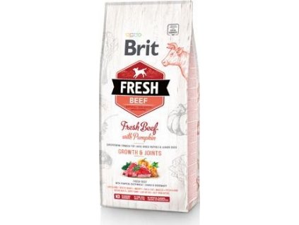 Granule pro štěňata Brit Fresh, Beef & Pumpkin, Large, 2,5 kg