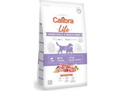 Granule pro psy Calibra Dog Life Junior Small & Medium Breed Lamb, 12 kg
