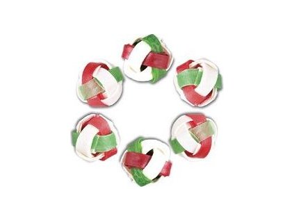 Pochoutka pro psy Dr. Jag. dentální splétané míčky, malé, 75 ks