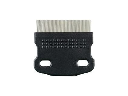 Hřeben na blechy vyčesávací s kovovými zuby Buster, černý