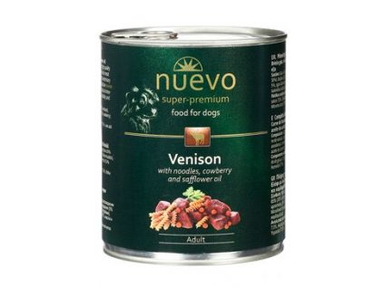 Konzerva pro psy Nuevo, zvěřina, 800 g