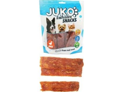 Pochoutka pro psy Juko Smarty, Soft Duck Jerky, 250 g