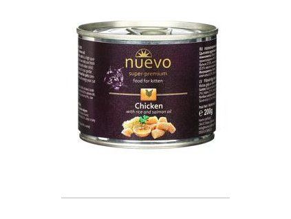 Konzerva pro koťata Nuevo, kuře, 200 g