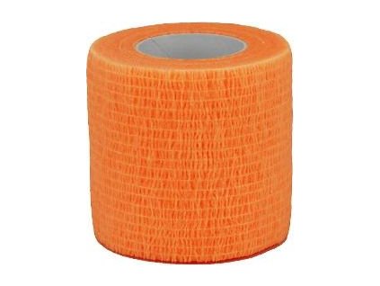 Bandáž samolepicí CVET, 5 cm x 4,5 m, orange, 1 ks