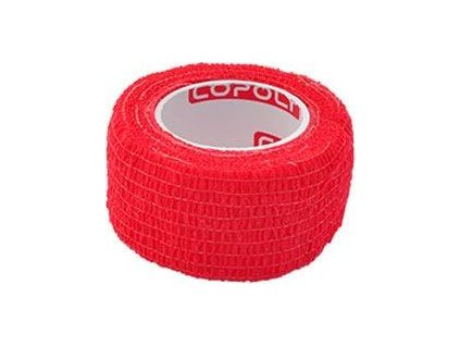 Bandáž samolepicí CoPoly, 2,5 cm x 4,6 m, red, 1 ks