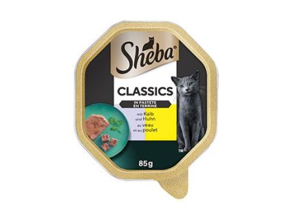 Paštika pro kočky Sheba, telecí a kuřecí, 85 g
