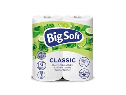 Utěrky kuchyňské papírové Big Soft, 2 ks