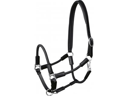 Ohlávka kožená Nevada X-Line Waldhausen, black/silver