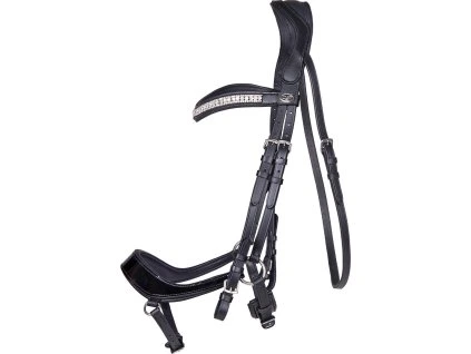 Uzdečka anatomická Eris QHP, černá (Velikost COB)