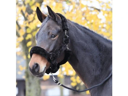 Ohlávka Guard BUSSE, s beránkem, černá (Velikost PONY)