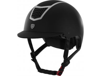 Helma jezdecká Eclipse Plain Matt Equestro, black/silver