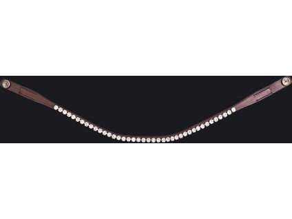 Čelenka PresTeq, brown/silver white (Velikost PONY)