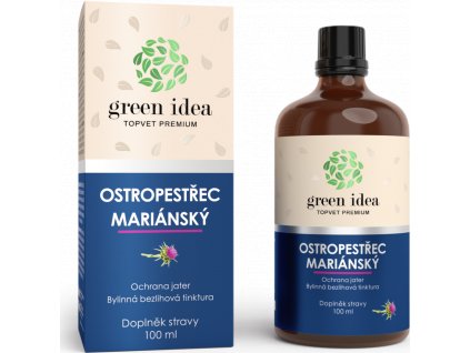 Tinktura bezlihová - Ostropestřec GREEN IDEA, 100 ml