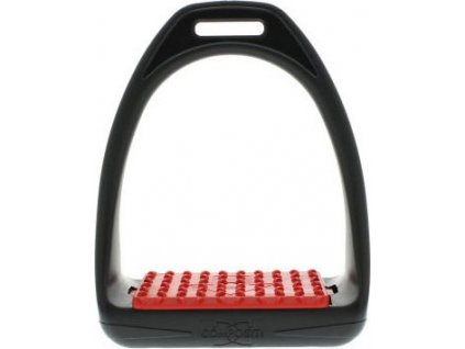 Třmeny plastové Reflex Compositi, 12 cm, pár, red
