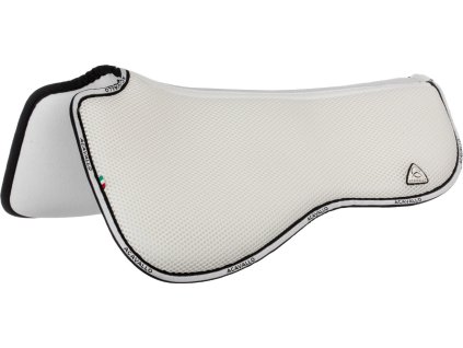 Dečka tlumící Spine Free Double Face 3D Spacer/Micropile & Memory Foam Acavallo, drezurní, bílá