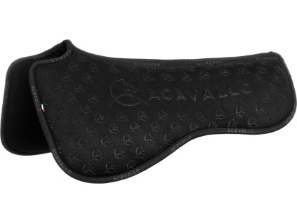 Dečka tlumící Spine Free Memory Foam & Silicon Grip Acavallo, drezurní, černá