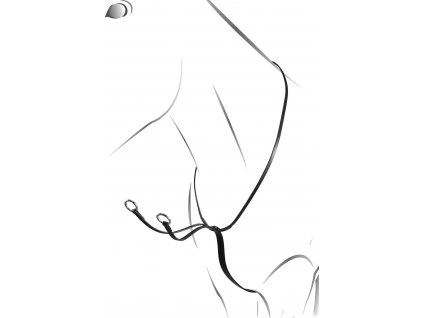 Martingal kožený Equestro, černý (Varianta COB)