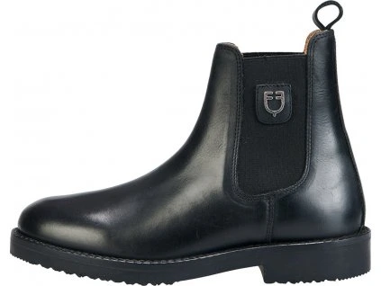 Pérka kožená Classic Plus Equestro, pro dospělé, černá (Velikost 35)