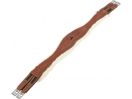 Podbřišník anatomický Alizee Equestro, s beránkem, cognac (Délka 100 cm)