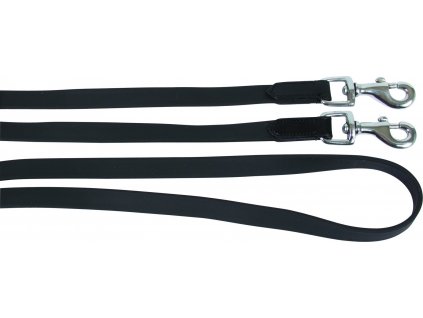 Otěže Icelandic BioThane CATAGO, 250 cm, černé