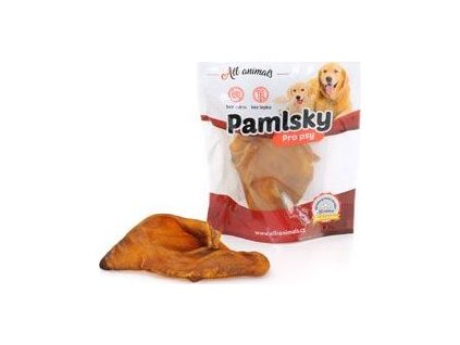 Pamlsky pro psy ALL ANIMALS, vepřové ucho, 2 ks