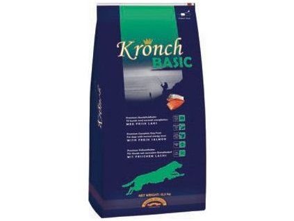 Granule pro psy KRONCH, Basic, lososové, 13,5 kg