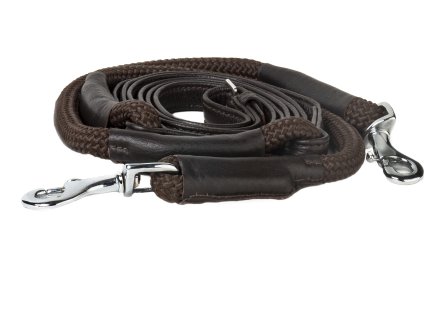 Otěže kombinované El Camin F.R.A., 280/300 cm, hnědé