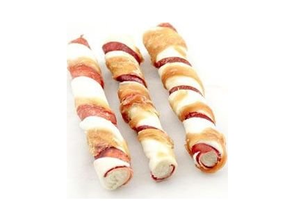 Pamlsek pro psy ALDA, hovězí tyčinka s vepřovým a kuřecím masem, 105 g