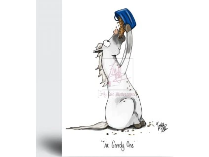 Greedy one greeting card