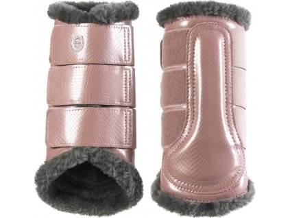 Kamaše drezurní Equestrian Stockholm, s beránkem, pár, pink