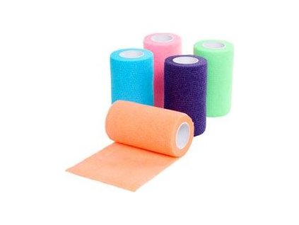 Obinadlo elastické KRUUSE, mix barev, 10 cm x 4,5 m, 10 ks