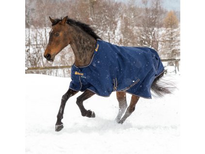 Deka výběhová Irish Bucas, 150 g, navy with navy/gold trim