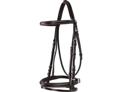 Uzdečka Genesis Equestro, hnědá (Velikost COB)