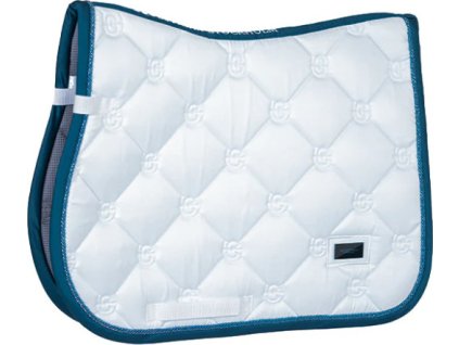 Dečka podsedlová Blue Meadow Equestrian Stockholm, všestranná, white/blue
