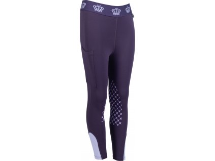 Legíny Lola HKM, s gripem na kolenou, dětské, purple