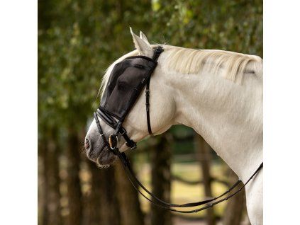 Maska proti hmyzu Riding BUSSE, jezdecká, černá (Velikost PONY)