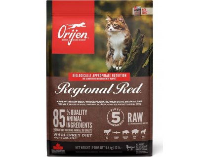 Granule pro kočky Orijen Cat Regional Red, 5,4 kg