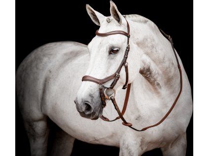 Uzdečka Rambo Micklem Competition 2, dark havana (Velikost COB/FULL)