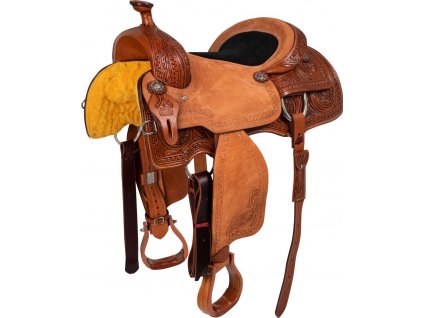 Sedlo westernové Working Ranch Wrainbow McBryan, chestnut