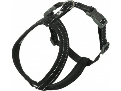 Postroj pro psy Y Hurtta Casual ECO, 45-55 cm, černý