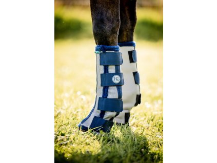Chrániče proti hmyzu Horseware, 4 ks, silver/navy