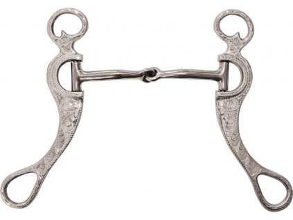 Udidlo pákové jednou lomené No-Collapse Metalab, westernové, nerezová ocel, 12,5 cm