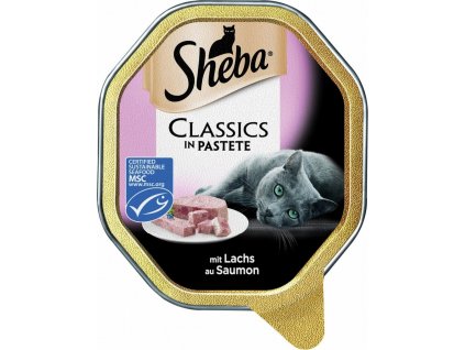 Paštika pro kočky Sheba, losos, 85 g