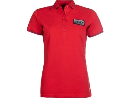 Triko polo Derby HKM, red (Velikost L)