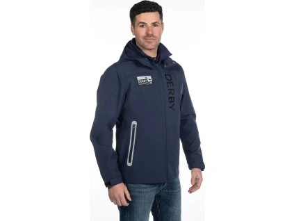 Bunda softshellová Derby HKM, pánská, deep blue (Velikost L)