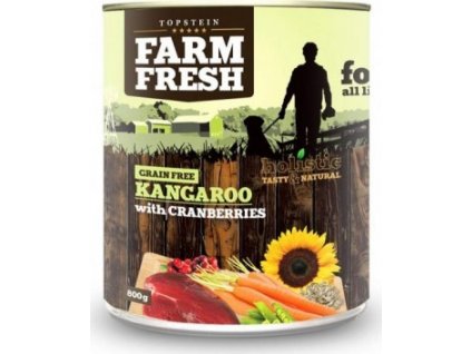 Konzerva pro psy Farm Fresh, Kangaroo with Cranberries, 400 g