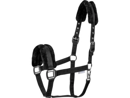 Ohlávka s beránkem First Waldhausen, černá (Velikost MINI SHETTY)