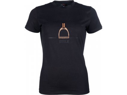 Triko Equine Sports HKM, dámské, black/rosegold