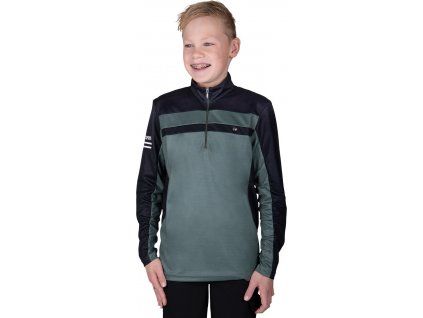 Triko Xavy QHP, dětské, black/green (Velikost 164)