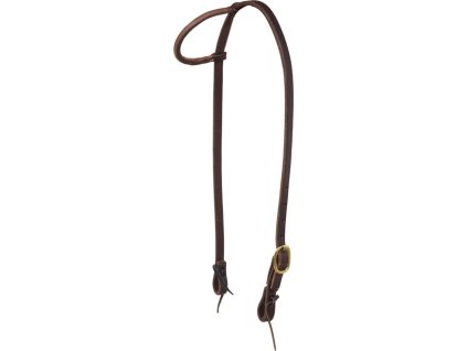 Uzdečka westernová ADJ Berlin Custom Leather, jednouška, COB/FULL, tmavě hnědá